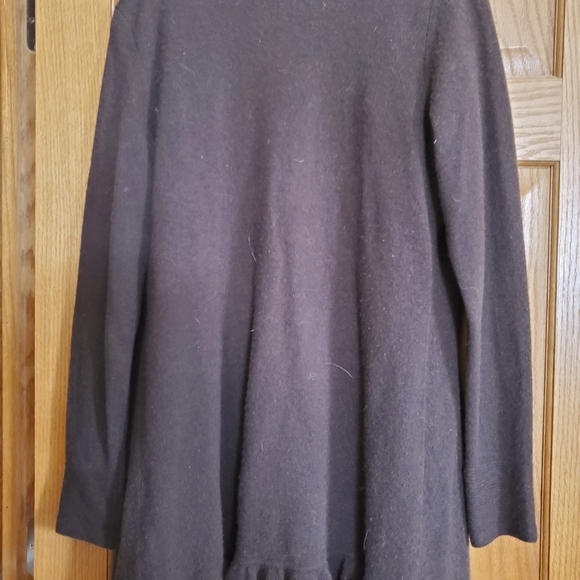 Magaschoni Cashmere Ruffled Open Sweater - Picture 6 of 9